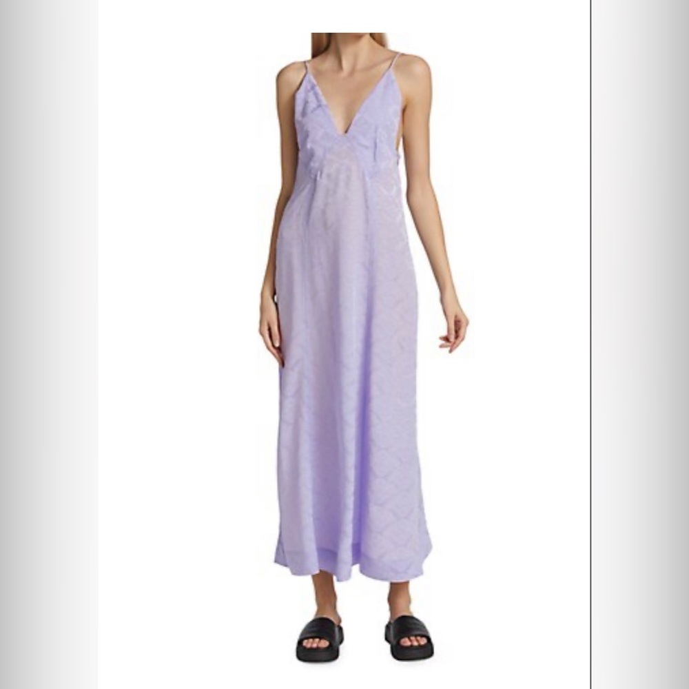GANNI jacquard slip dress size 36/4 NWT